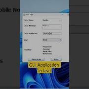 GUI Application In Java Viral Shortsfeed Viralvideo Youtubeshorts Shorts Java Coding Swing