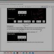 SUBARRAY AND SUBSEQUENCE