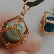 Cube Pendant How To Wrapping Big Stone Without Holes 363