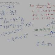 Diff Eqn Inverse Laplace Transforms With Unit Step Function Ex 1 3