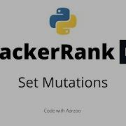 Set Mutations HackerRank Solution