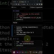 Endswith Expandtabs String Methods In Python Tamil Python Shorts