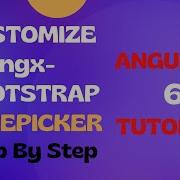 5 Customize Ngx Bootstrap DatePicker