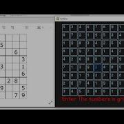 Sudoku Solver GUI Pygame With Backtracking And Recursion