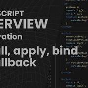 JavaScript Interview Preparation Call Apply Bind Callback Function Live Session