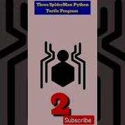 Draw Spiderman Logo Using Python Turtle Make Spiderman Using Python Turtle Shorts Youtubeshorts