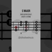 C MAJOR SCALE BASS GUITAR 3 NOTES X STRING Bassguitar Bassbeginner Bajoeléctrico