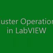 Кластерные операции в LabVIEW