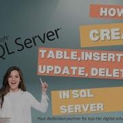 How To Create Table Insert Update Delete In SQL Server Very Easy Steps