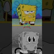 SpongeBob Goes Black White Shorts