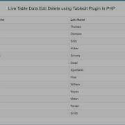 Live Table Data Edit Delete Using Tabledit Plugin In PHP
