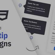 Advanced HTML CSS Tooltips Quick Tutorial