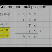 Multiplying Using The Grid Method