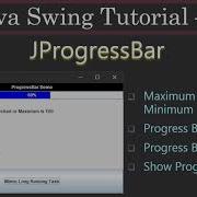 JProgressBar Bar Color Progress Label Part 1 Intro Swing Tutorial 35