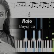 Beyoncé Halo Accurate Piano Tutorial With Sheet Music
