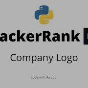 Company Logo HackerRank Solution
