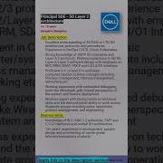 DELL Principal Engineer 5G Layer 2 Architect Shorts Ytshorts