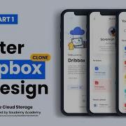 Flutter UI Tutorial Cloud Storage Redesign Dropbox Clone App UI Design Figma To Flutter PART 1