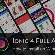 Enappd Ionic 4 Full App How To Setup On Windows