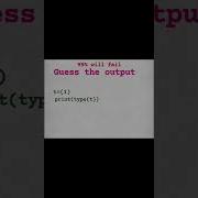 Guess The Output Python Quiz
