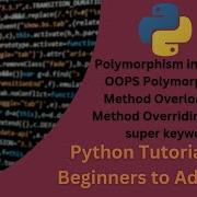 Polymorphism In Python OOPS Polymorphism Method Overloading Method Overriding Super Keyword