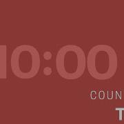 10 Minute Timer Simple Minimalist Countdown Timer With Alarm Red Animated Countdown Timer