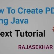 3 IText Tutorial Create PDF Document With ITextPDF Java How To Create PDF With ITextPDF In Java