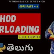 108 Method Overloading In Python Oops Concepts Python Tutorials