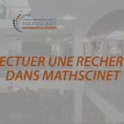 Comment Effectuer Une Recherche Sur Mathscinet