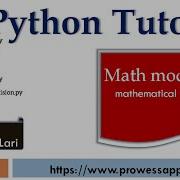 29 Python Tutorial For Beginners Math Module In Python