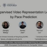 Self Supervised Video Representation Learning By Pace Prediction One Minute Introduction