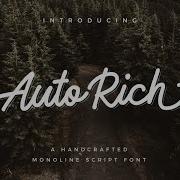 Free Download Font AutoRich Monoline Script Beautiful Fonts