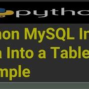 Python MySQL Insert Data Into A Table Example Python Tutorial