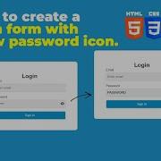 How To Create A Login Form With Show And Hide Password Toggle HTML CSS JS Html Css Javascript