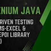 Session 40 Selenium With Java Data Driven Testing Working With MS Excel