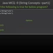 Java MCQ 9 Java String Based Question Answers Part1