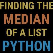 How To Find The Median Of A List In Python TUTORIAL Common Python Interview Question