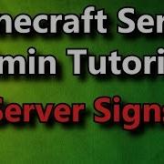Minecraft Admin How To Server Signs FREE