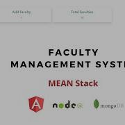 Modern Faculty Management System Using Angular And Node JS Part 3