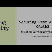 Securing A Rest API Using Custom OAuth2 Authorization Server Part 3 Along With Zuul API Gateway