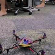 X2 Thrust Vectoring Quadcopter Engines Close Demo