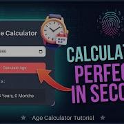 Build An Age Calculator App HTML CSS JavaScript Tutorial