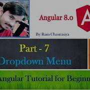 Part 7 Drop Down Menu Bar In Angular