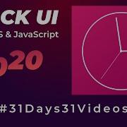 Analogue Clock UI Using HTML CSS JavaScript