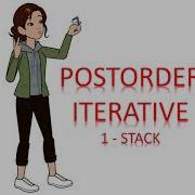 Postorder Traversal ITERATIVE Solution 2 1 Stack HARD Animation Solutions InDepth