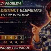 Count Distinct Elements In Every Window GFG POTD Sliding Window Java