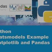 Python Statsmodels Example Matplotlib And Pandas