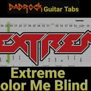 Color Me Blind Extreme Lead Guitar TABS Lesson