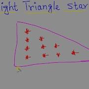 Right Triangular Star Pattern Using Java Java Pattern Printing