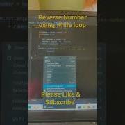 Reverse Number Using While Loop Coding Java Automation Javaclass Tutorial Viral Shorts